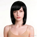 Long Curly Straight Cosplay Wig High Temperature Fiber Natural Look for Women - white