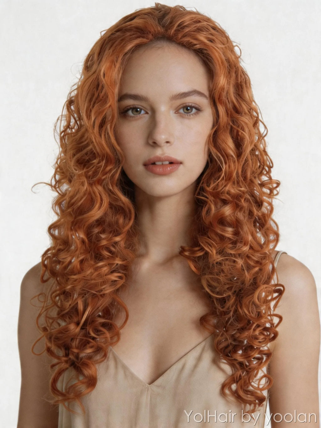 100cm Long Curly Cosplay Wig with Bangs for Party and Daily Wear - vertical