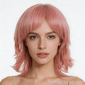 Long Straight Cosplay Wig Heat Resistant Synthetic Hair Anime Colorful Wigs for Women Party - front after