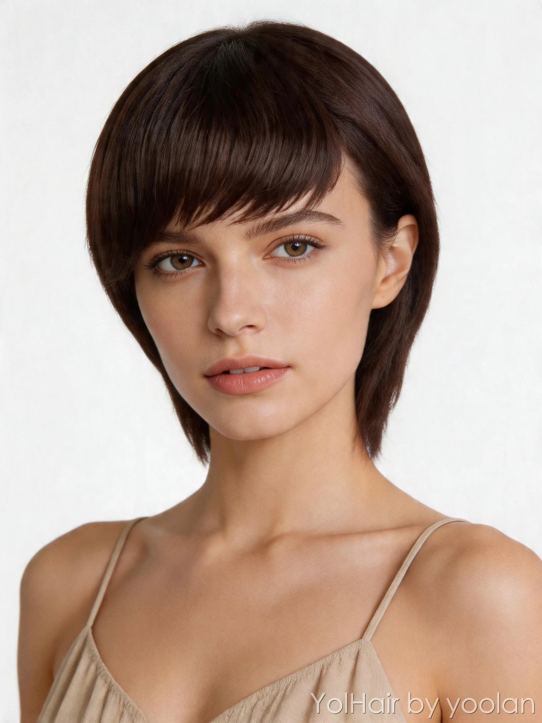Colorful Long Straight Cosplay Wig Heat Resistant Synthetic Hair for Women - vertical