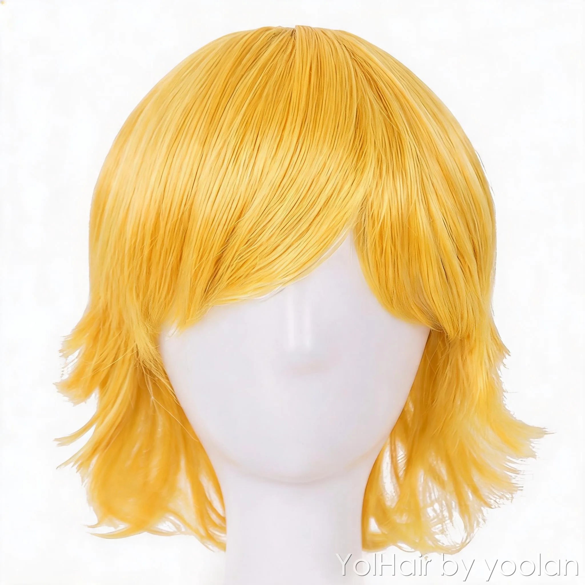 Colored Cosplay Wig Long Straight Heat Resistant Synthetic Hair for Women Anime Party - front before