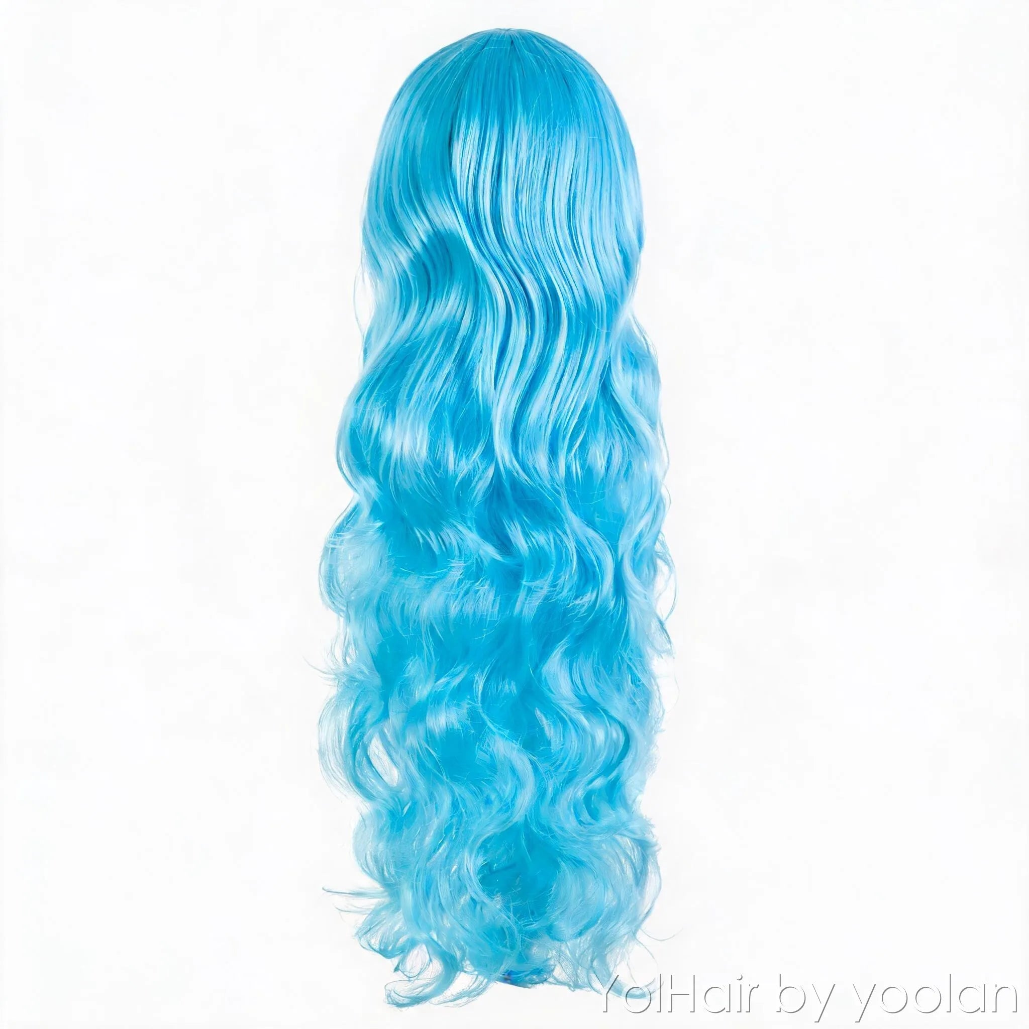 Colorful Long Curly Cosplay Wig High Temperature Fiber for Women - back before