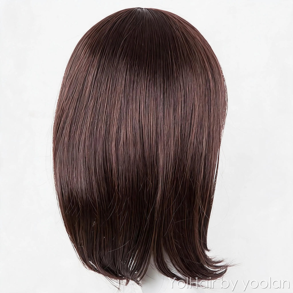Long Curly Straight Cosplay Wig High Temperature Fiber Natural Look for Women - back before